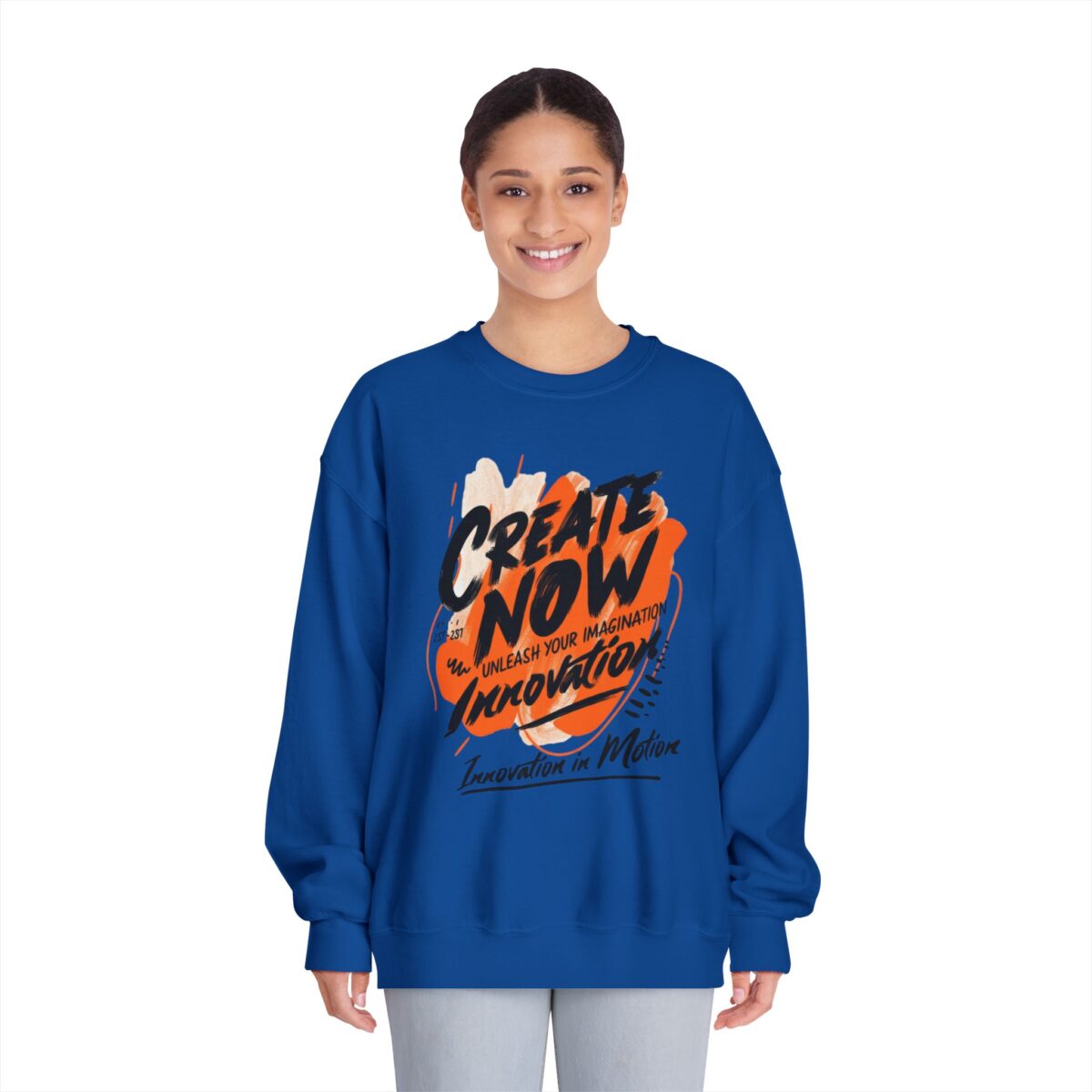 Create now Unisex DryBlend® Crewneck Sweatshirt - Image 3