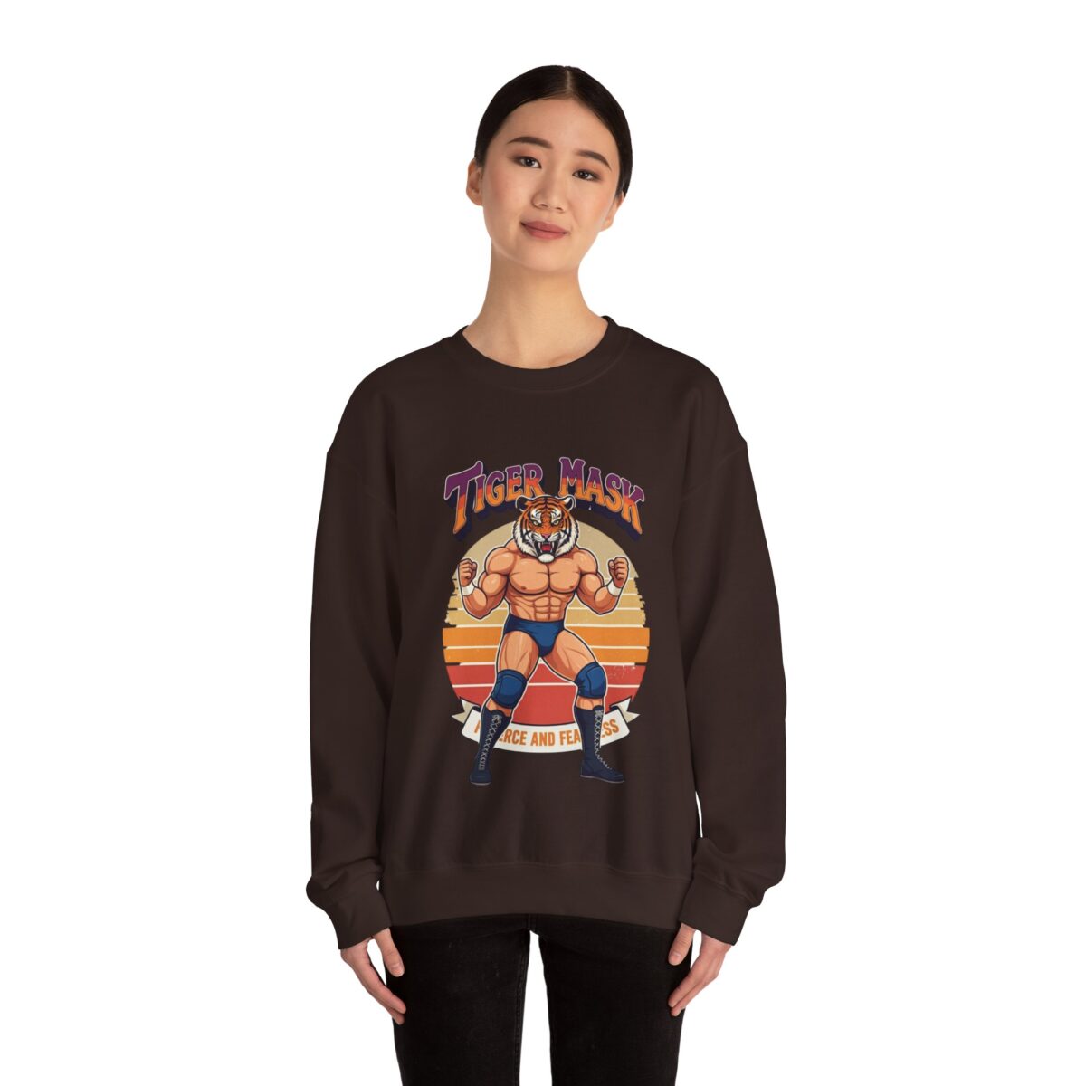 Tiger Mask Unisex Heavy Blend™ Crewneck Sweatshirt - Image 16