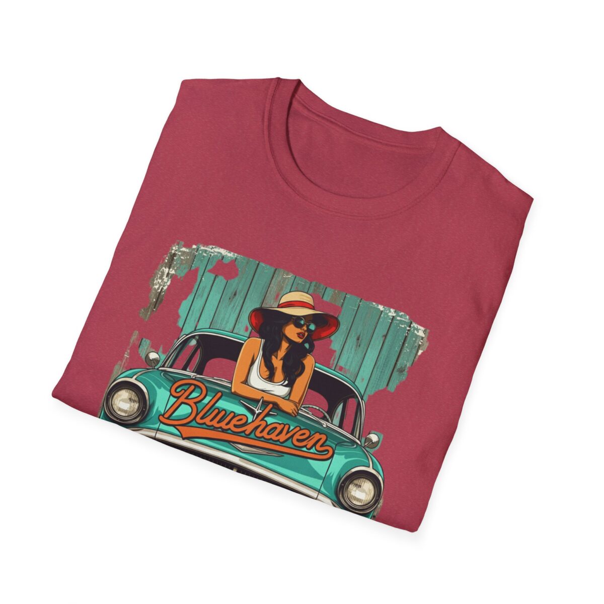 Blue haven Unisex Softstyle T-Shirt - Image 56