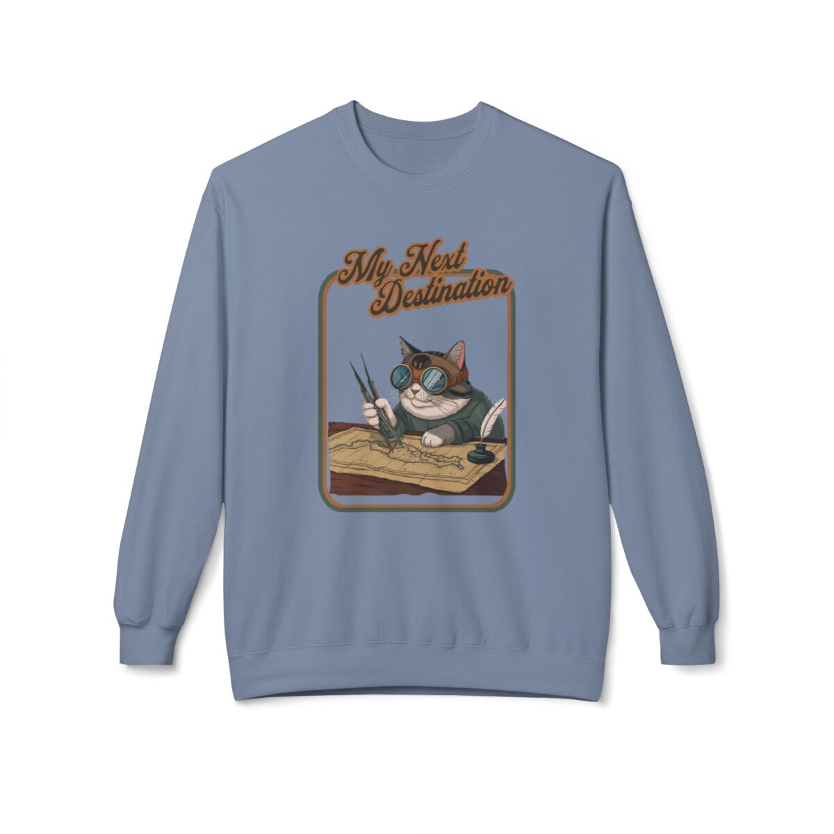 My next destintion Unisex Midweight Softstyle Fleece Crewneck Sweatshirt