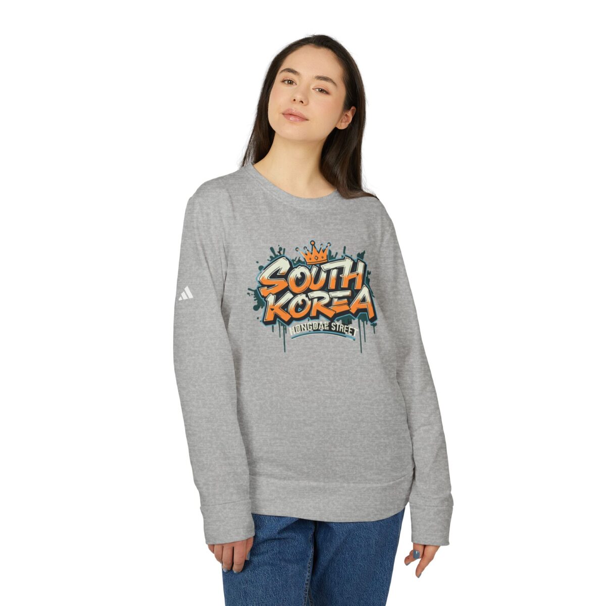 adidas Hongdae Unisex Fleece Crewneck Sweatshirt - Image 3