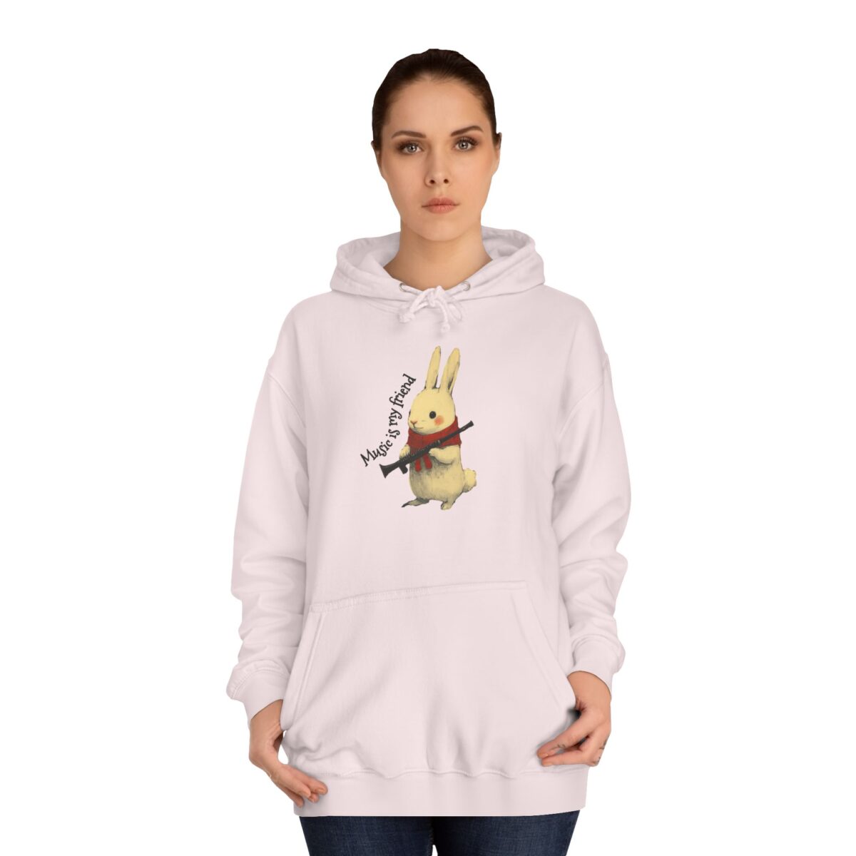 Music is my friend Unisex College Hoodie - Image 16