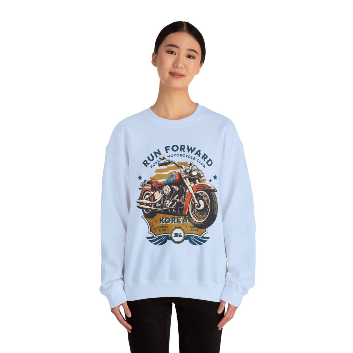 Run forward Unisex Heavy Blend™ Crewneck Sweatshirt - Image 4