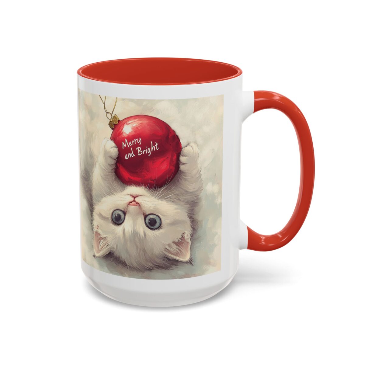 Merry and bright Accent Coffee Mug (11, 15oz) - Image 6