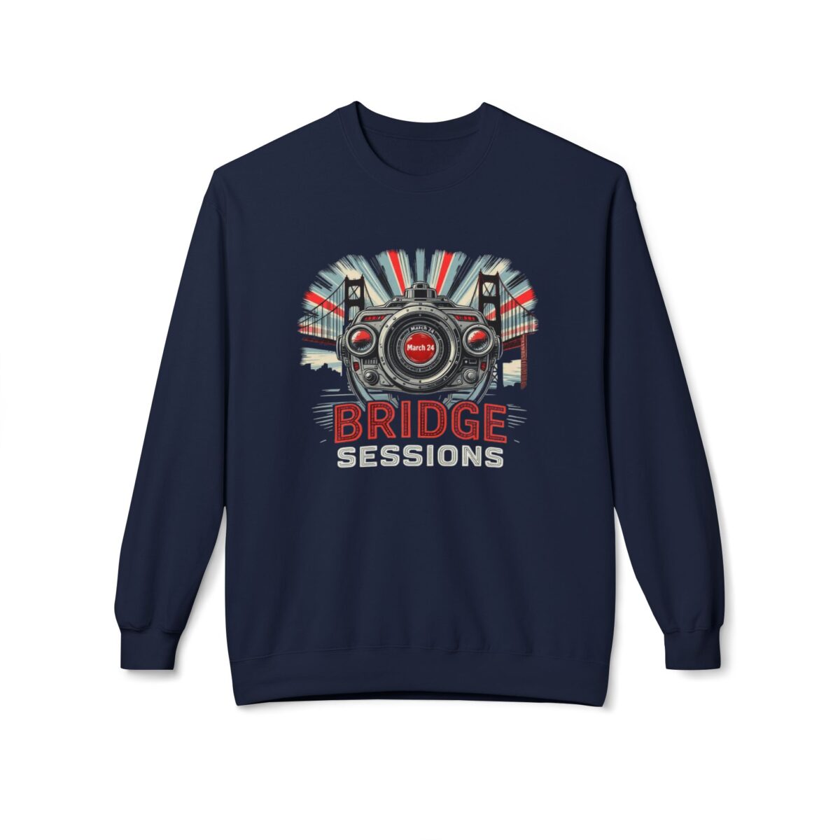 Bridge Sessions Unisex Midweight Softstyle Fleece Crewneck Sweatshirt