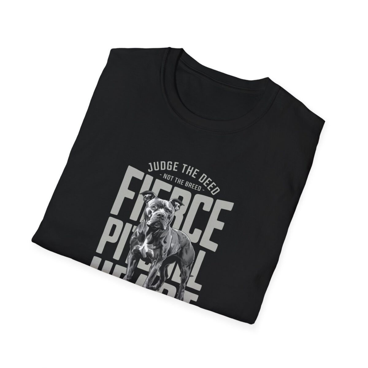 Fierce pitbull heart Unisex Softstyle T-Shirt - Image 12