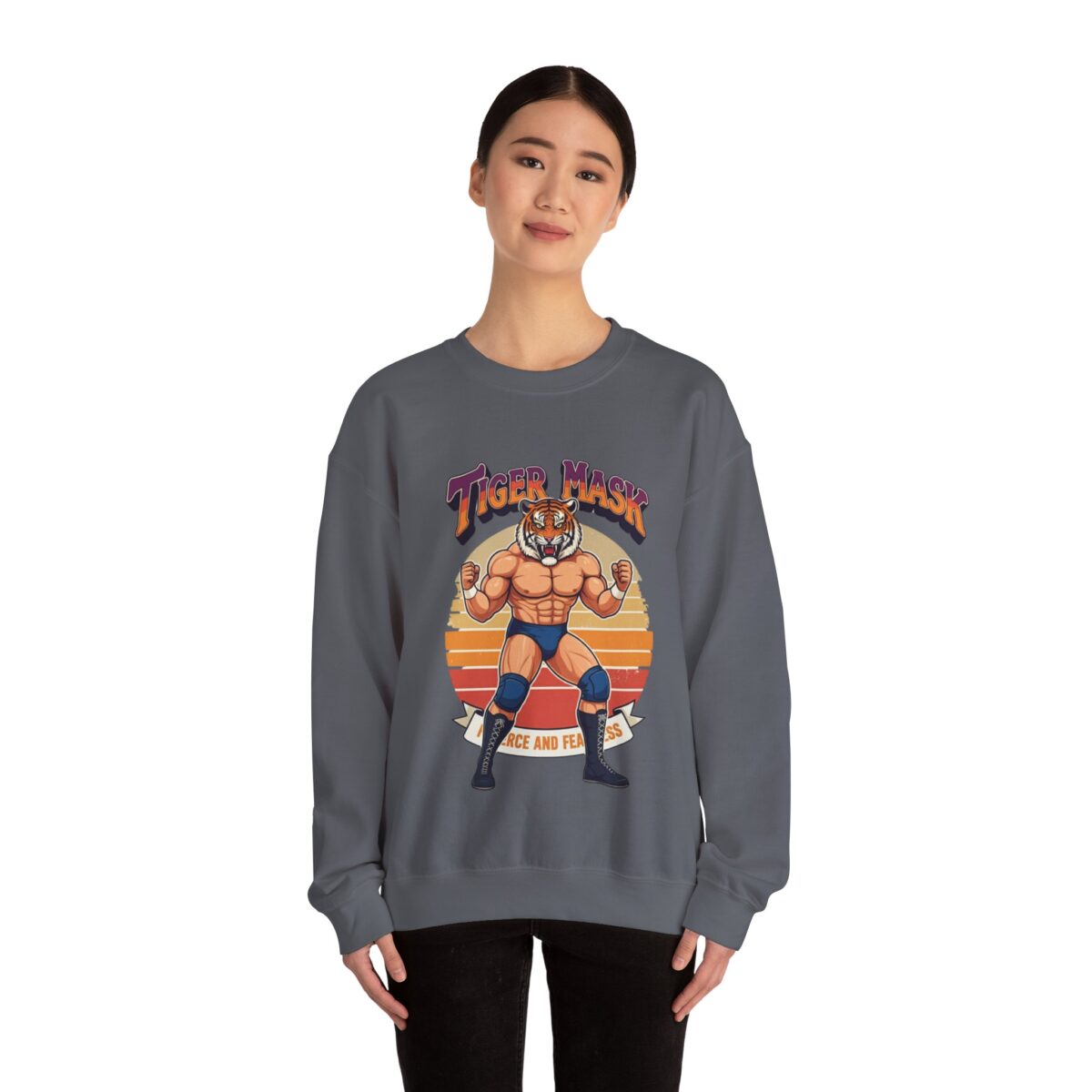 Tiger Mask Unisex Heavy Blend™ Crewneck Sweatshirt - Image 32