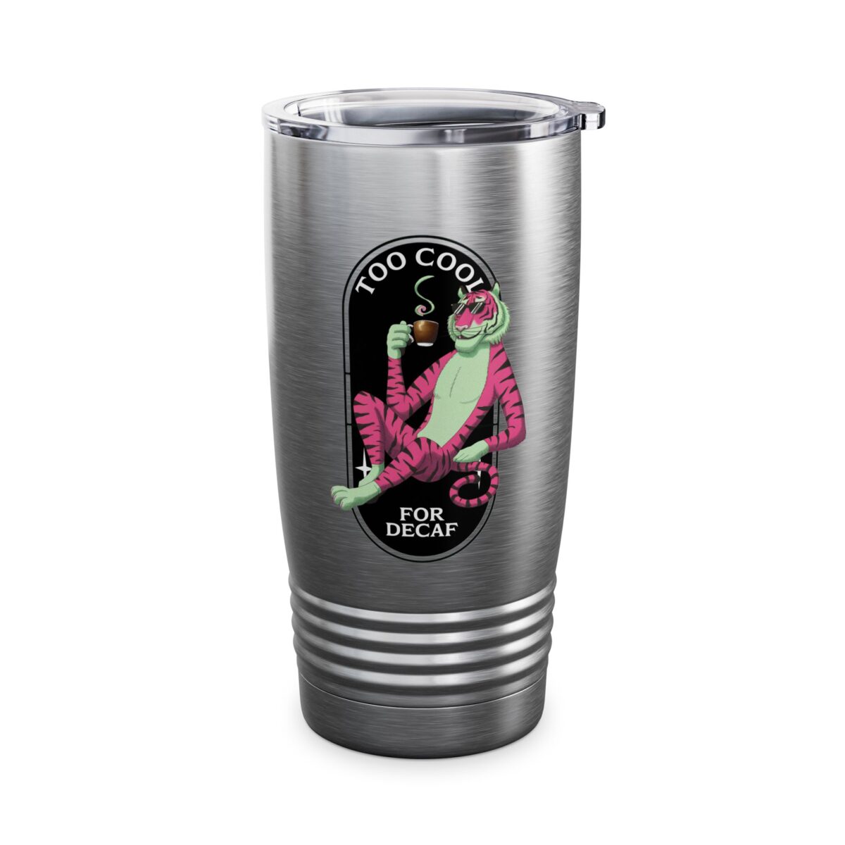 Too cool for decaf Ringneck Tumbler, 20oz - Image 8