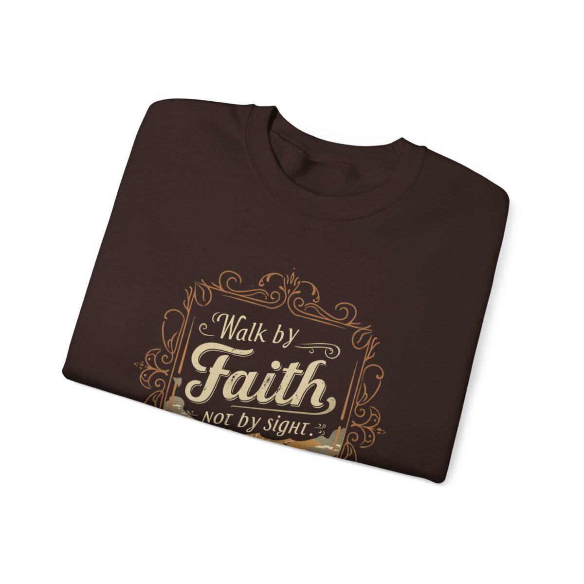 Walk by Faith Unisex Heavy Blend™ Crewneck Sweatshirt - Image 3