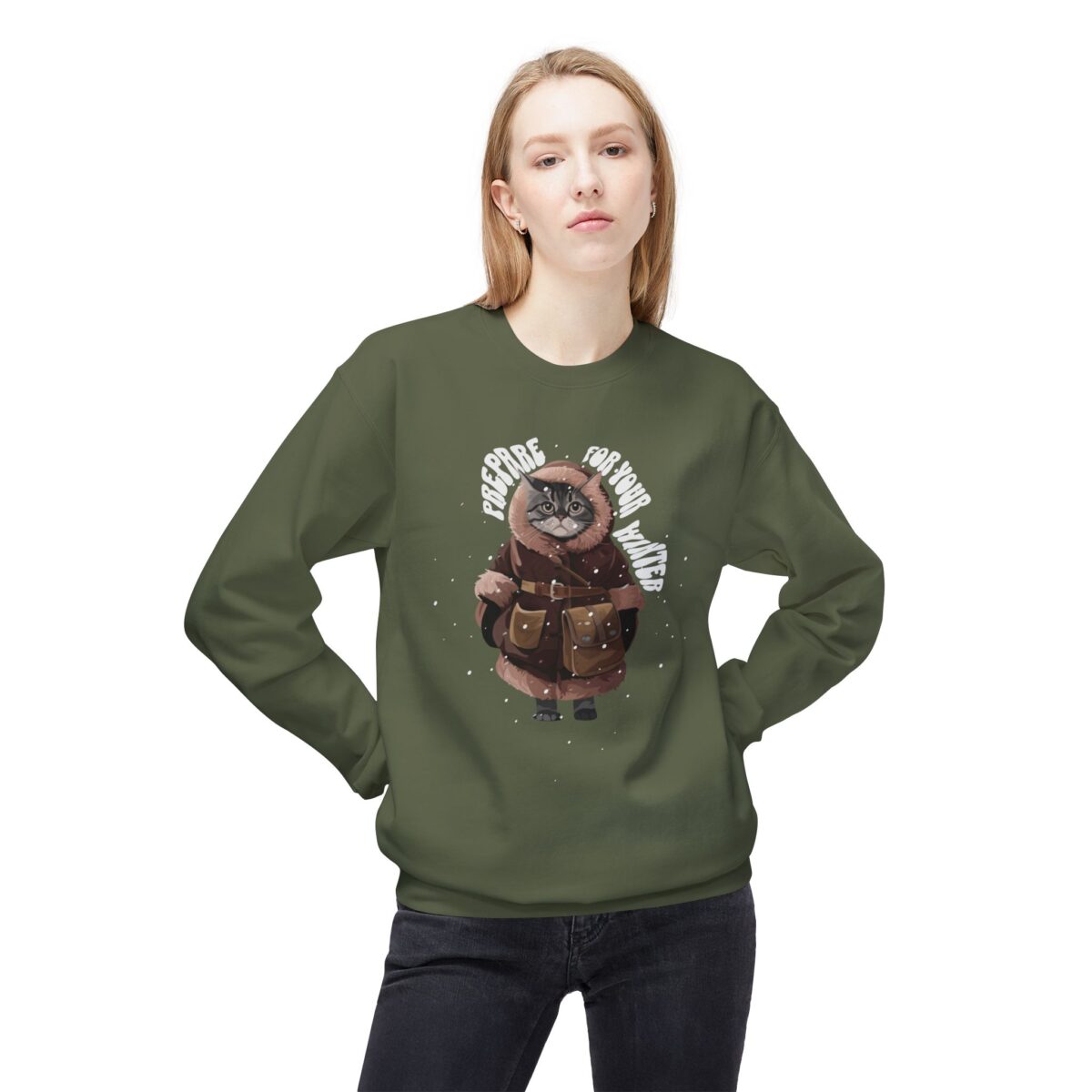 Prepare for your winter Unisex Midweight Softstyle Fleece Crewneck Sweatshirt - Image 19