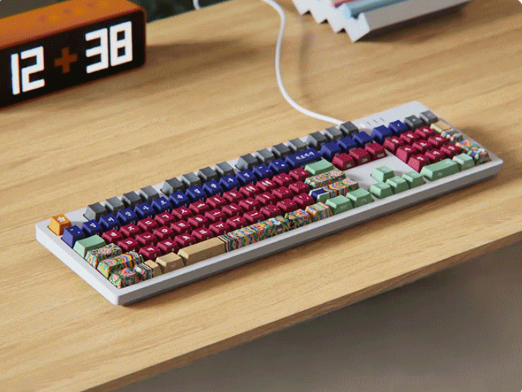 C.E.dot Korean Kyo-Tae-Jeon Dancheong Wired LED Mechanical Keyboard(Korean Type) - Computer Accessories