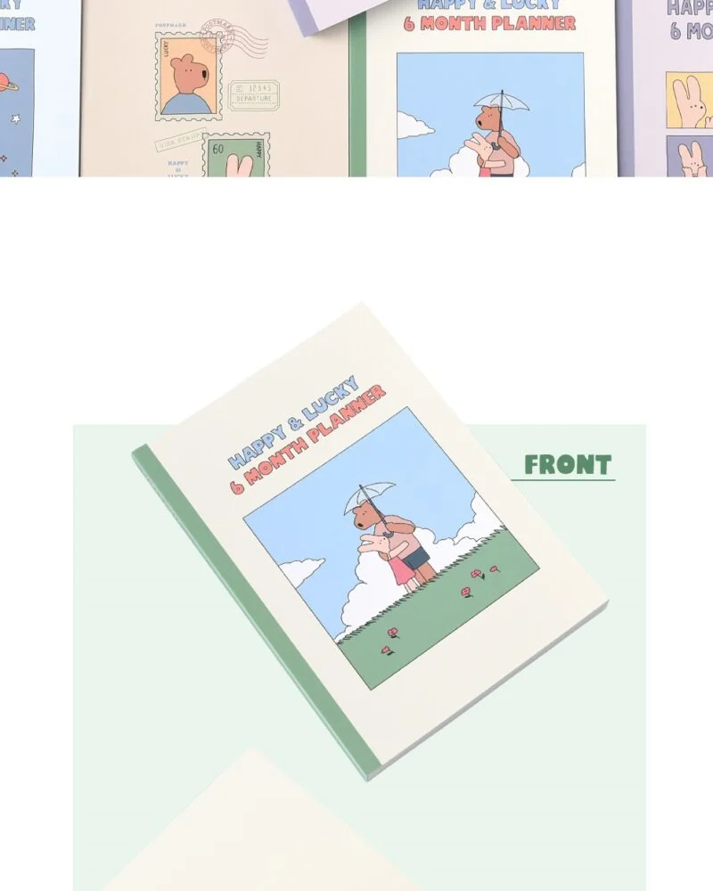 Alternative view of Happy & Lucky 6-Month Planner