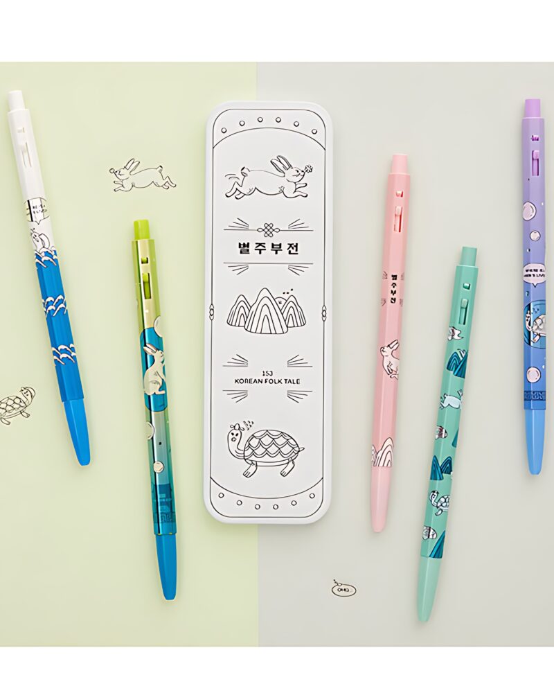 monami 153 Traditional Fairy Tale Byeoljubujeon 5-Color Set Limited Edition - Office Supplies