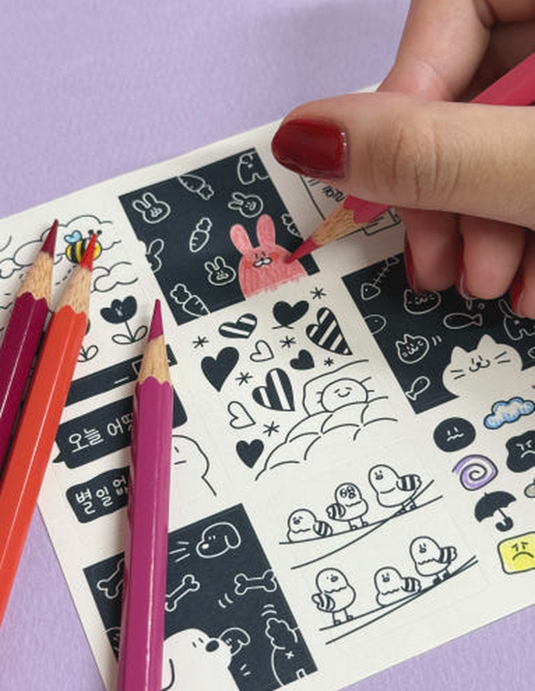 Nothing Special (별 일 없어) Paper Type Sticker 2sheets - Office Supplies