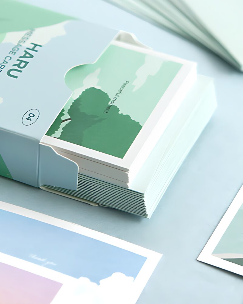 Alternative view of ICONIC Haru Message Card Set