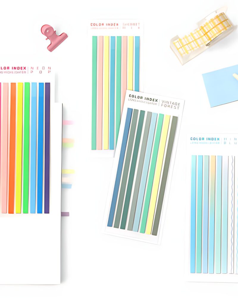 BOOKFRIENDS Color Index Long Highlighter - Office Supplies