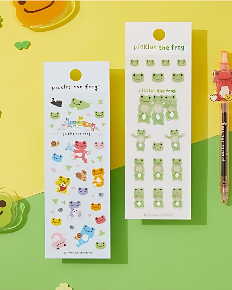 PICKLES THE FROG Seal Stickers - Office Supplies