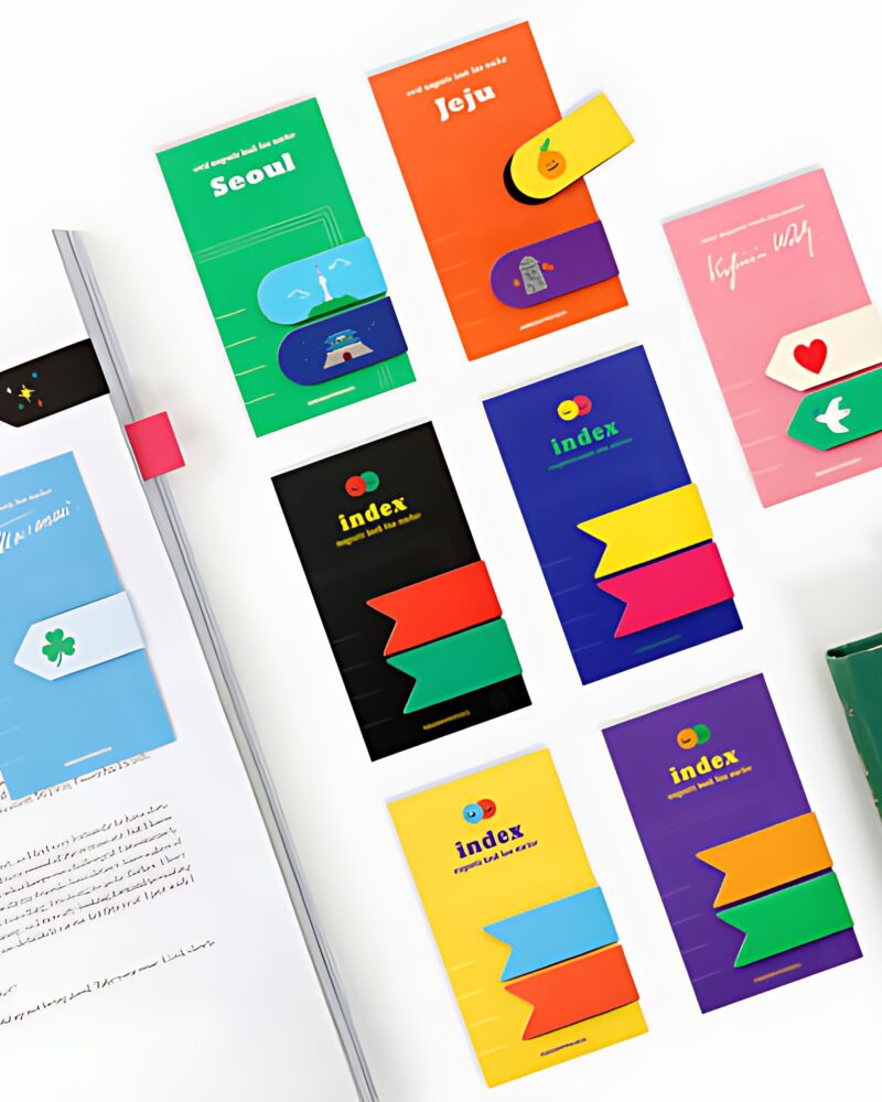 BOOKFRIENDS Vivid Index Magnetic Bookline Marker - Bookmarks