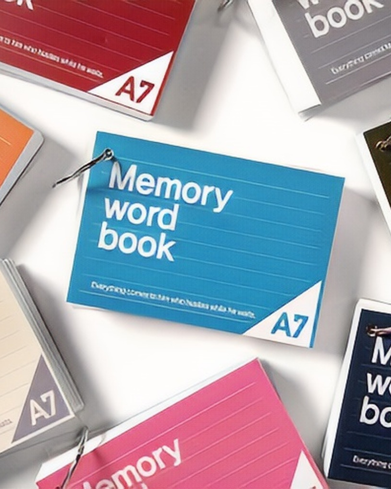 2YOUNGDNO A7 Memory Ring Word Book