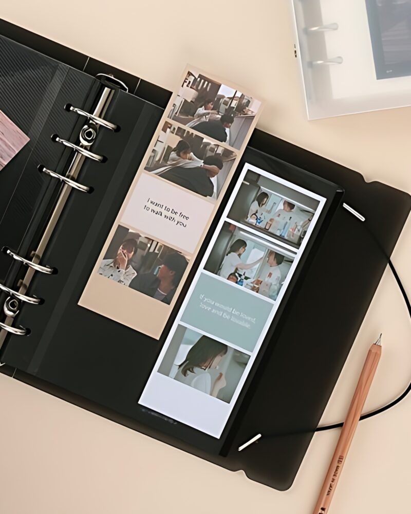 Alternative view of WANNATHIS A6 Square 6-Holes PP Color Binder Album Set