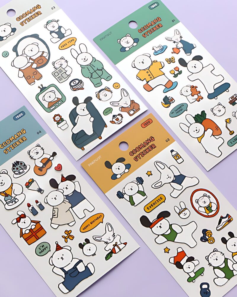 PINKFOOT Ccomang Stickers 4-Type Set