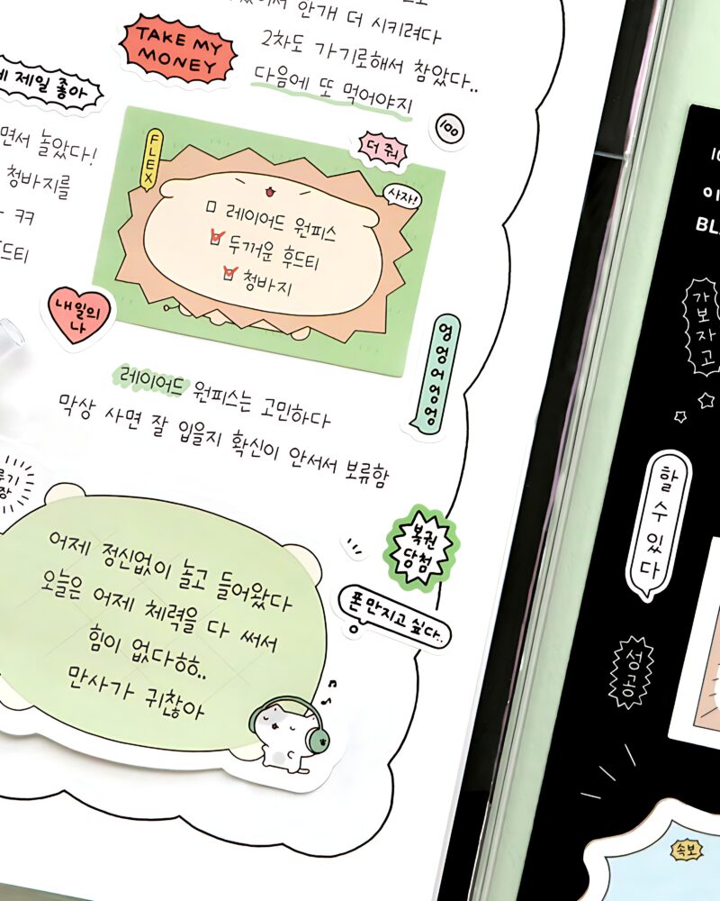 Alternative view of ICONIC Blah Blah Sticky Notes