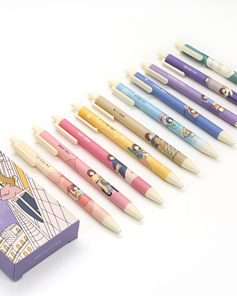 PINKFOOT Bori's Daily Pen 10pcs Set - Office Supplies