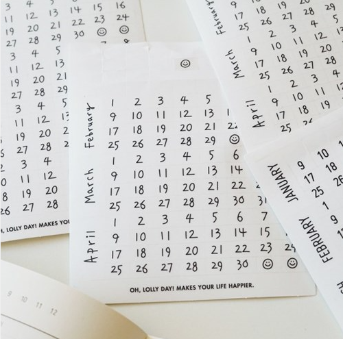 OH,LOLLY DAY! O LD! Calendar Stickers - Office Supplies