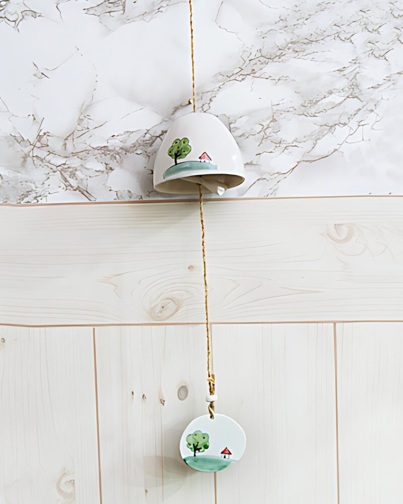 Ceramic Calling Wind Chime Traditional Interior Decoration - Home & Living - View 1
