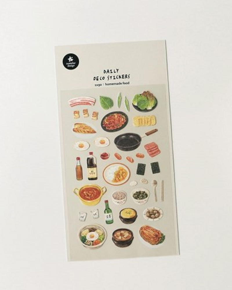 SUATELIER 1190 Homemade Food Deco Stickers - Office Supplies
