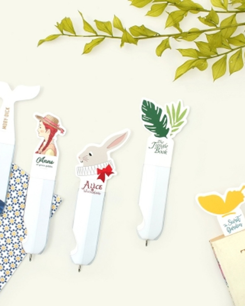World Literature Bookmark Pen 5 pcs Set - Bookmarks