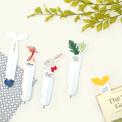 World Literature Bookmark Pen 5 pcs Set - Bookmarks