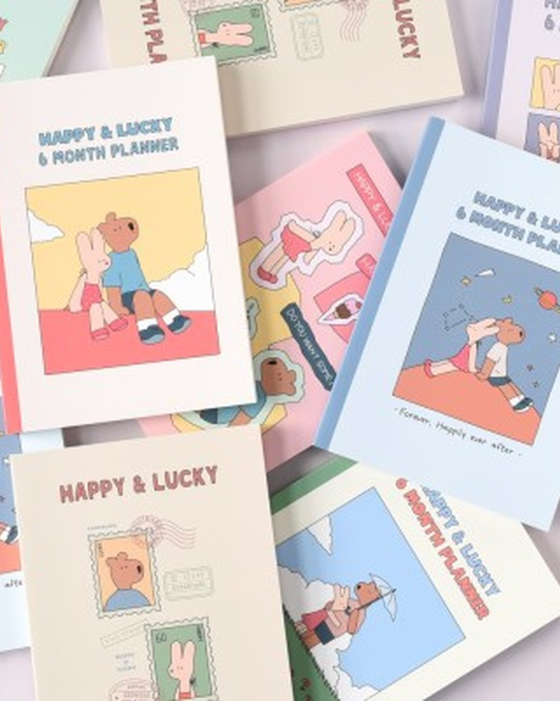 Happy & Lucky 6-Month Planner - Office Supplies