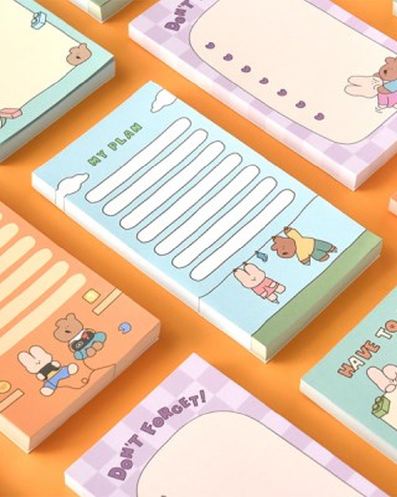 Happy & Lucky Littles Memo Pad Series.1 Set - Memo Pads & Sticky Notes