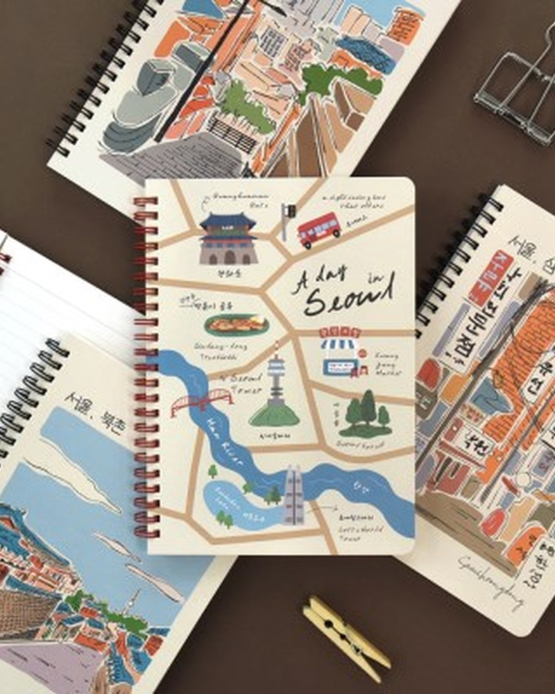 Seoul A5 Spring Line Note - Office Supplies