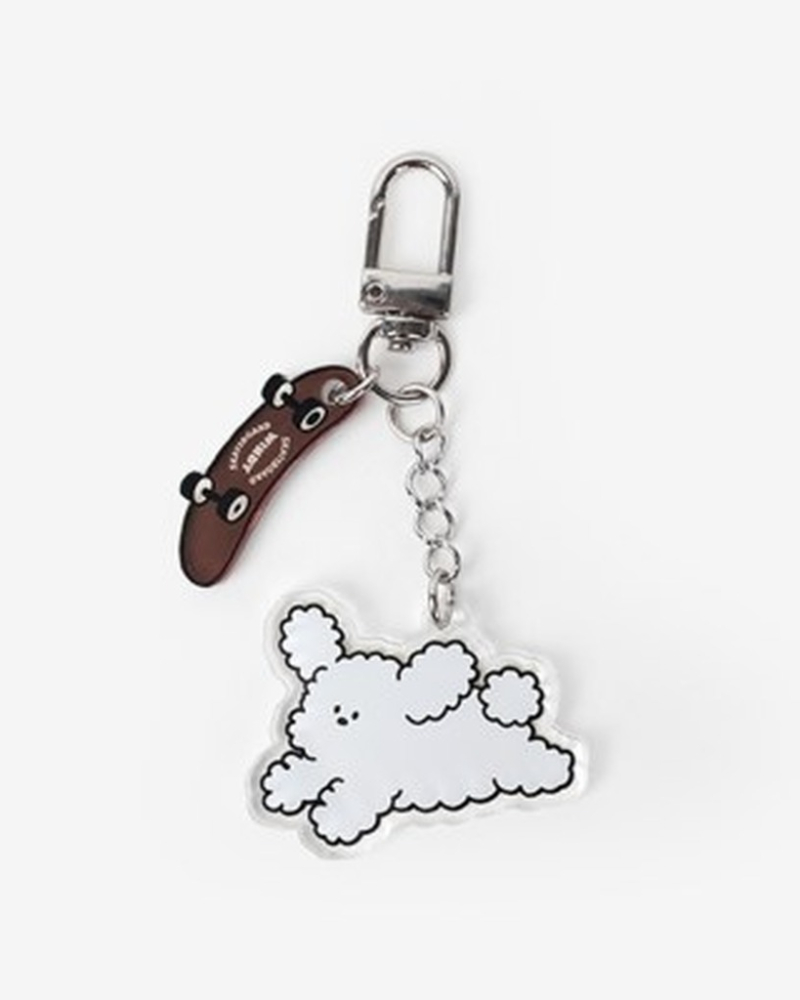 Skating Windy Acrylic Keyring - Office Supplies