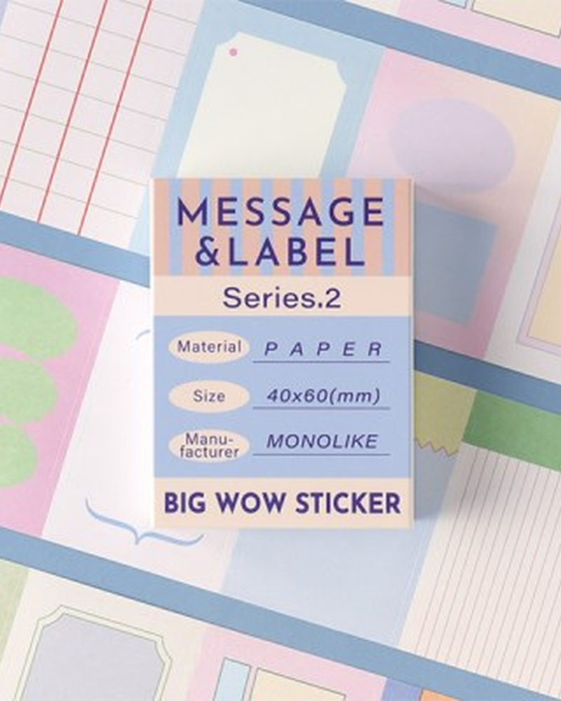Message & Label Big WOW Sticker Series 2 - Memo Pads & Sticky Notes