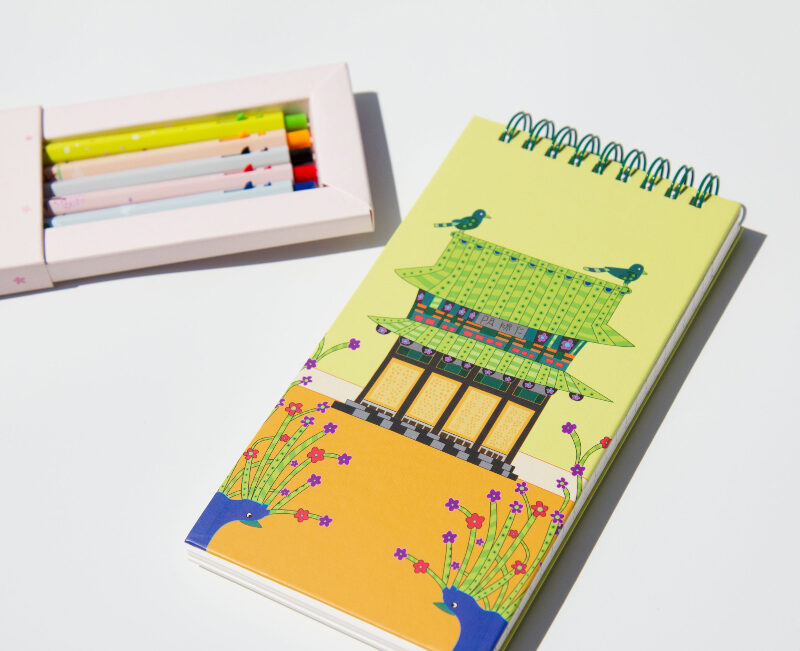 K-Heritage Palaces Viewed from a Unique Perspective, Spiral Notebook