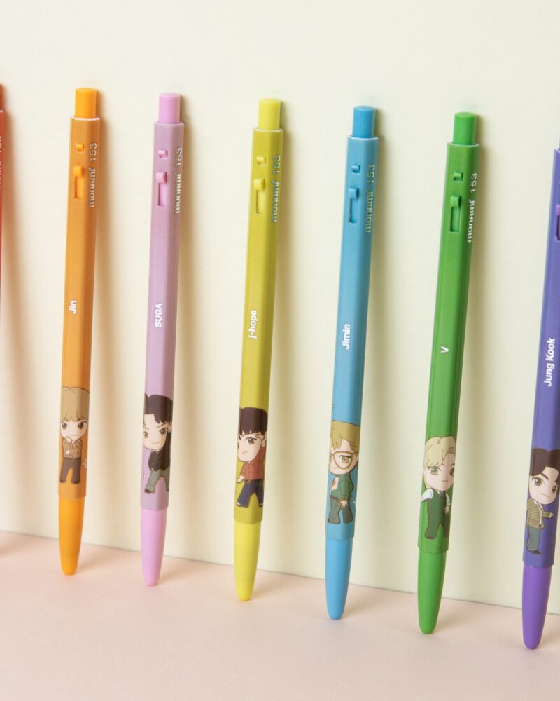 Alternative view of TinyTAN Monami BP153 Dynamite 7-Color Ballpoint Pen Set (0.5mm)