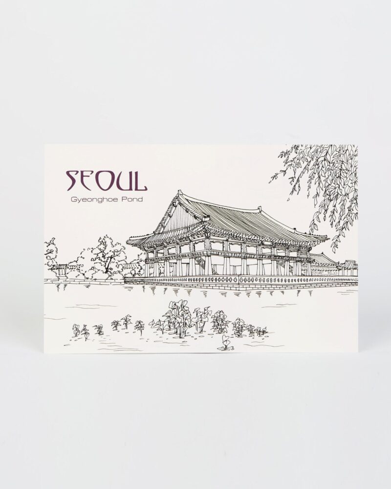 Alternative view of Seoul City Series Line Drawing Postcards (Set of 5)