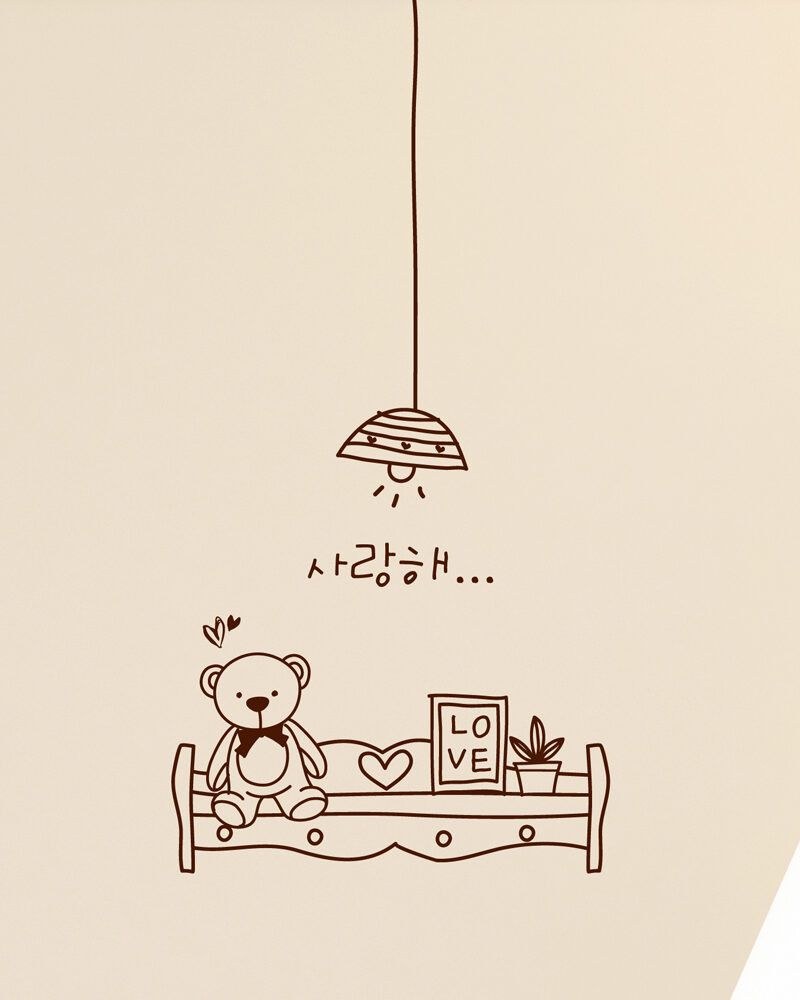 NANGMANDECO ijs363 – Lovely Lamp & Shelf Wall Decal A