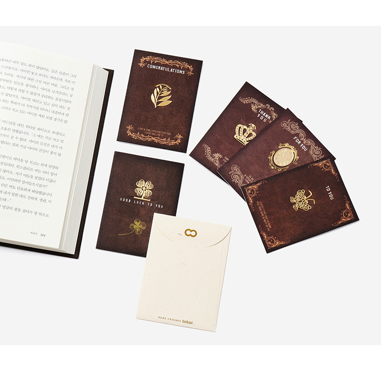 BOOKFRIENDS Bookmark Card (Mini) Antique Set - Bookmarks - View 1