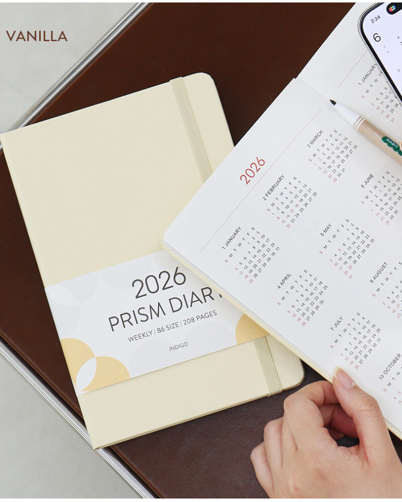 INDIGO 2026 Prism B6 Weekly Diary (Dated, 32-Page Weekly Layout) - Office Supplies - View 1