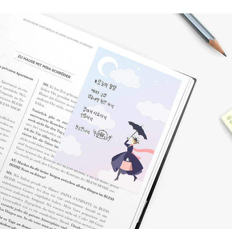 BOOKFRIENDS World Literature Sticky Memo Pad Set (3 Types) - Memo Pads & Sticky Notes - View 1