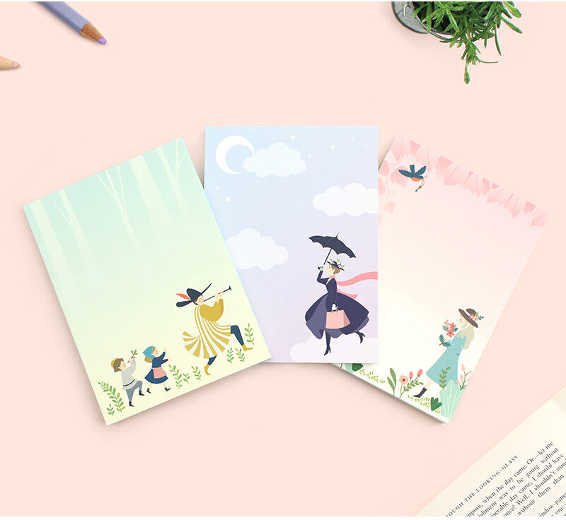 BOOKFRIENDS World Literature Sticky Memo Pad Set (3 Types) - Memo Pads & Sticky Notes