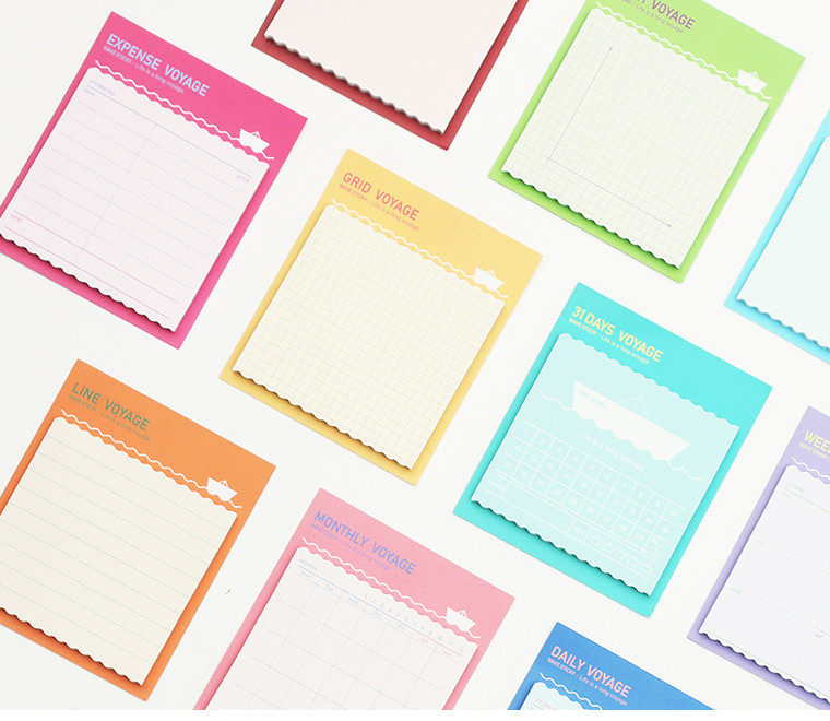 BOOKFRIENDS Wave Sticky (S) - Memo Pads & Sticky Notes