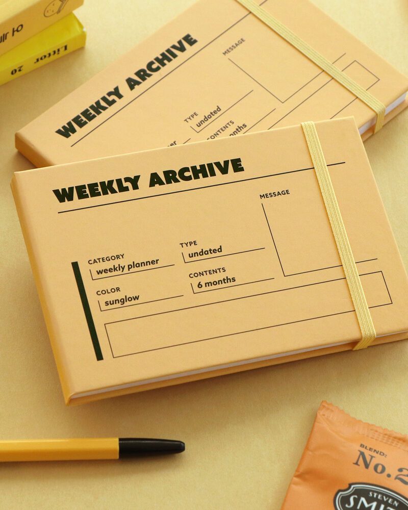 ICONIC Weekly Archive Planner (6 months) - Office Supplies - View 1