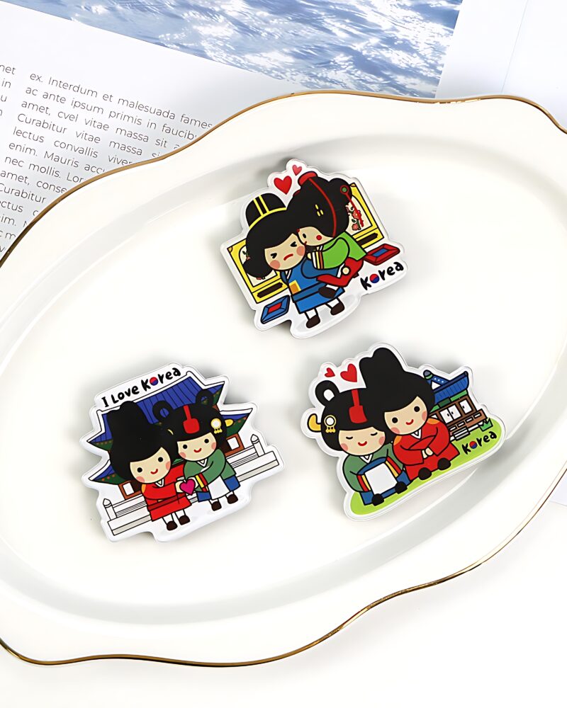 Korean Traditional Love Story Magnet - Home & Living