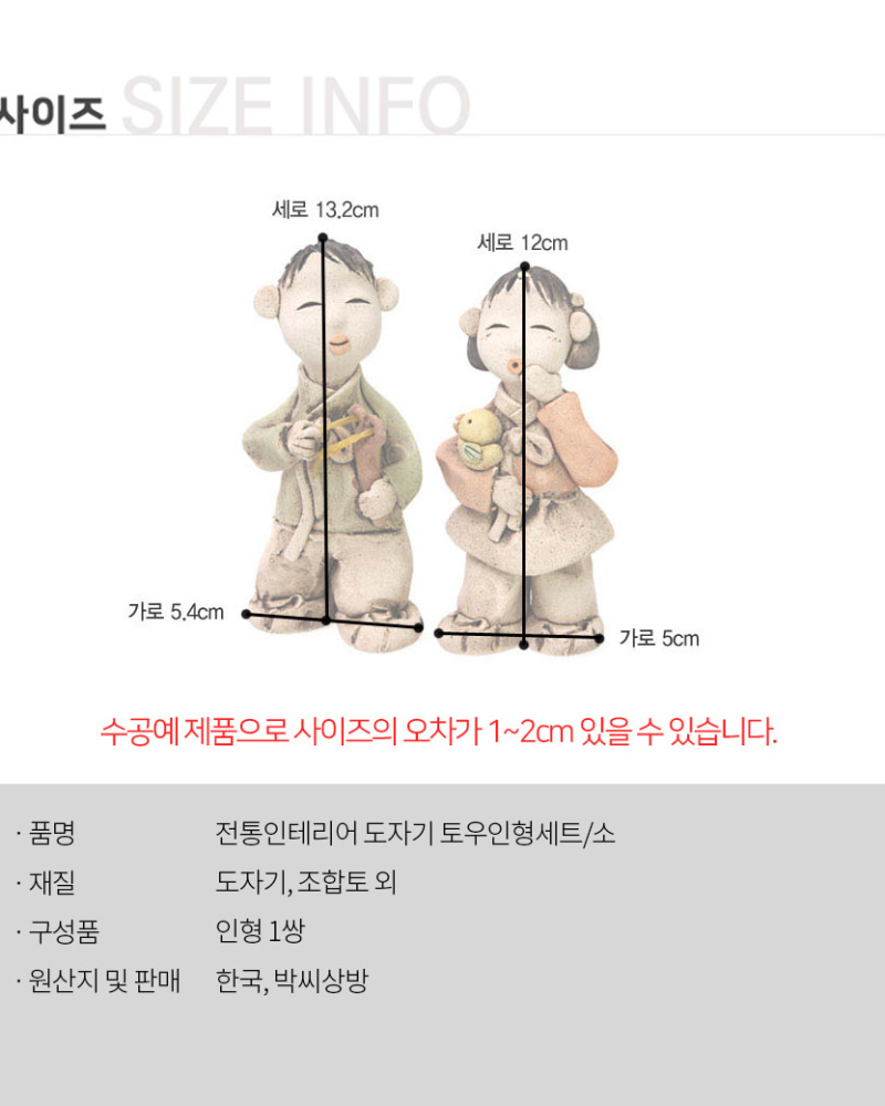 Alternative view of Traditional Interior Ceramic Tou Doll Set 1/Small