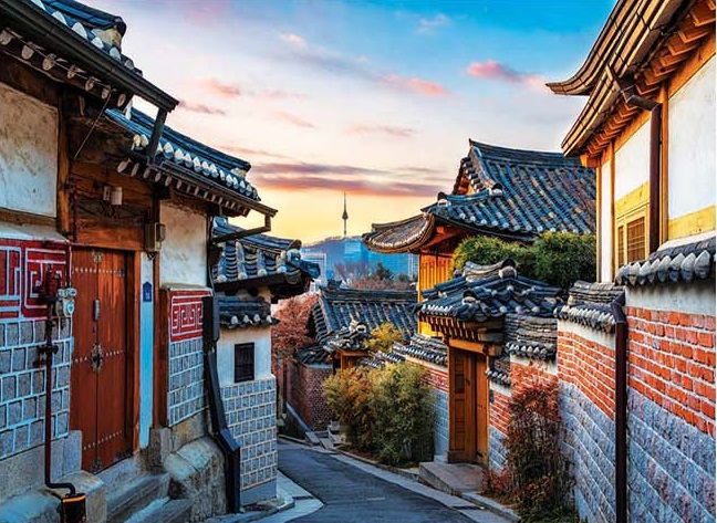 1000-Piece Jigsaw Puzzle – Bukchon Hanok Village Seoul - Jigsaw Puzzle